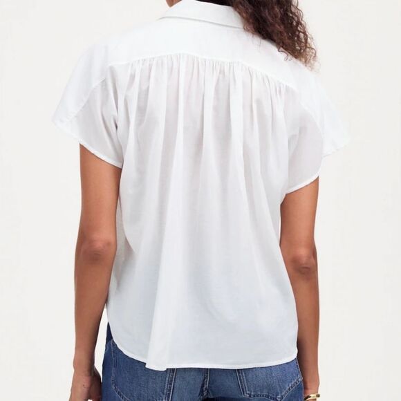 NWT Madewell Cap-sleeve A-line Top Small - Picture 4 of 8